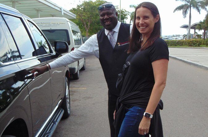 Bahamas Airport Transportation w/Free Grocery Stop-1 Way Private - Vehicle safety and the dash camera disclosure