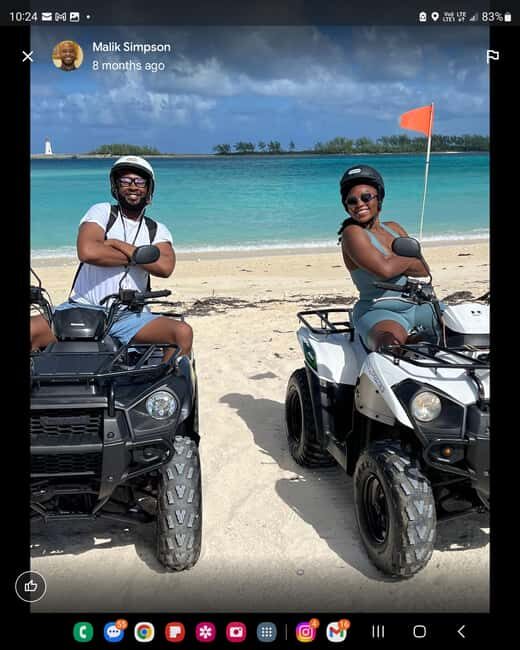 Nassau, Bahamas: ATV Quad Bike Rental - West Bay Street to Cable Beach: Pick Your Pace, Then Drop Your Towels