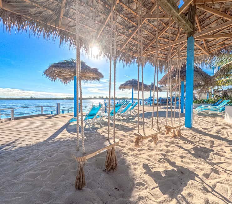 Nassau: Sun Cay Day Trip, Snorkel, Iguana Encounter, & Lunch - The snorkeling tour: sailboat, airplane, and the underwater sculptures