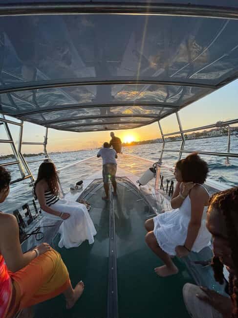 The Clear Boat Experience Bahamas drinks and snacks included - What the Clear Boat in Nassau Is Actually Like